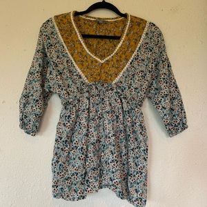 Blue Tassel Vienna Top